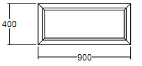 Окно глухое Veka Softline 400х900 с подрамником