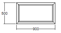 Окно глухое Veka Softline 500х900 с подрамником