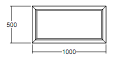 Окно глухое Veka WHS-60 500х1000 с подрамником