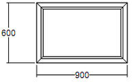 Окно глухое Veka Softline 600х900 с подрамником