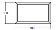 Окно глухое Veka WHS-60 600х1000 с подрамником