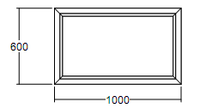 Окно глухое Veka Softline 600х1000 с подрамником