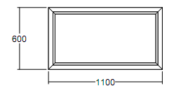 Окно глухое Veka Softline 600х1100 с подрамником