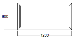 Окно глухое Veka WHS-60 600х1200 с подрамником