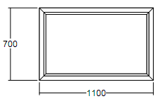 Окно глухое Veka WHS-60 700х1100 с подрамником