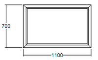 Окно глухое Veka WHS-60 700х1100 с подрамником