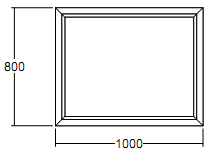 Окно глухое Veka WHS-60 800х1000 с подрамником