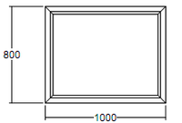 Окно глухое Veka WHS-60 800х1000 с подрамником