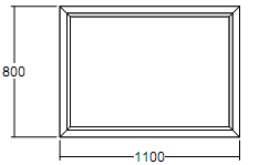 Окно глухое Veka WHS-60 800х1100 с подрамником