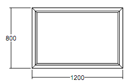 Окно глухое Veka WHS-60 800х1200 с подрамником