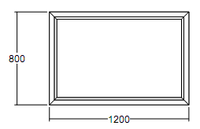 Окно глухое Veka Softline 800х1200 с подрамником