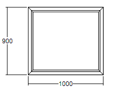 Окно глухое Veka Softline 900х1000 с подрамником