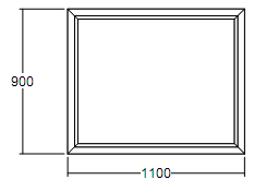 Окно глухое Veka WHS-60 900х1100 с подрамником