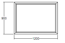 Окно глухое Veka WHS-60 900х1200 с подрамником