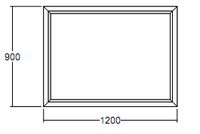 Окно глухое Veka Softline 900х1200 с подрамником