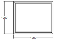 Окно глухое Veka WHS-60 1000х1200 с подрамником