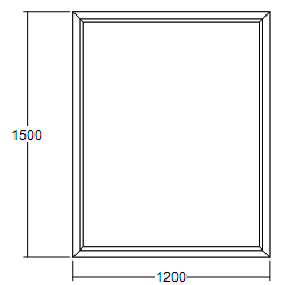 Окно глухое Veka WHS-60 1500х1200 с подрамником