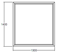 Окно глухое Veka WHS-60 1400х1300 с подрамником