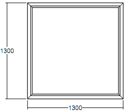 Окно глухое Veka WHS-60 1300х1300 с подрамником