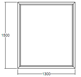 Окно глухое Veka WHS-60 1500х1300 с подрамником