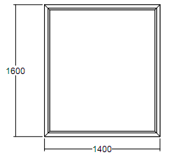 Окно глухое Veka WHS-60 1600х1400 с подрамником