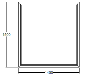 Окно глухое Veka WHS-60 1500х1400 с подрамником