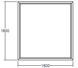 Окно глухое Veka WHS-60 1600х1500 с подрамником