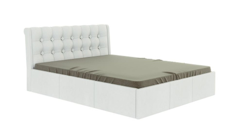 Кровать "Лагуна" 1600 с подъемным механизмом (белый)