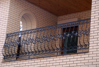 Балкон кованый, стиль Классика, цвет Черный (23)