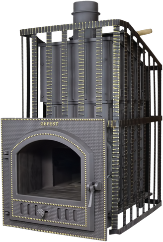 Чугунная печь для бани Гефест ГРОМ (ПБ-40 Гром)