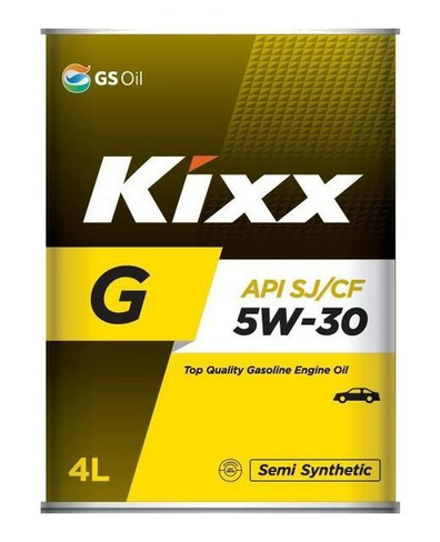 Масло Kixx G SJ 5W30 4 л полусинтетическое