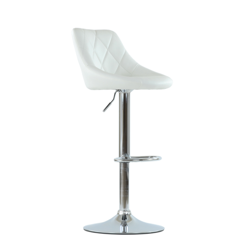 Барный стул Barneo N-83 белая кожа (Белый)