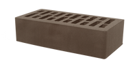 Кирпич керамический одинарный, гладкий, лицевой корица ГОСТ 530-2012