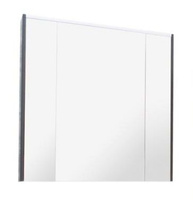 Зеркальный шкаф Roca RONDA, 80*14*78 см, с розеткой, белый глянец/антрацит (Z.RU93.0.297.0)