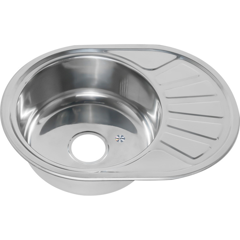 Мойка 6044 MELANA 0,8/180 врезная овальная с сифоном от компании МИДИ ...