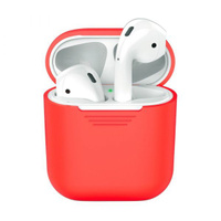 Силиконовый чехол Deppa для Apple AirPods Красный арт.47003