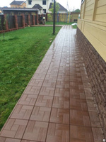 Тротуарная плитка Калифорния 300х300х50 коричневая