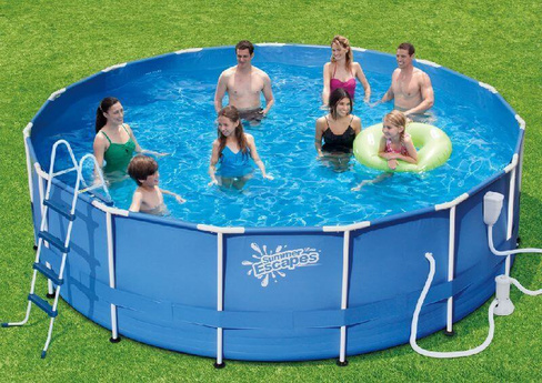Каркасный бассейн Polygroup Summer Escapes 427х132 см + ф/насос 3000 л/ч