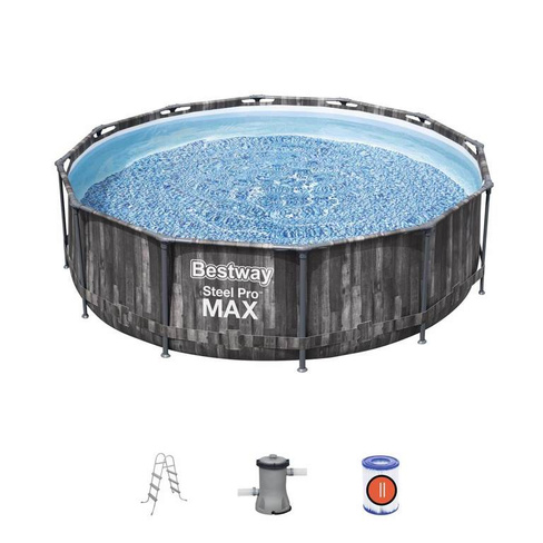 Каркасный бассейн Bestway Steel Pro Max, 366х100 см + 2 аксессуара арт5614X