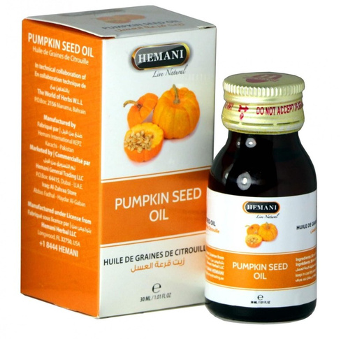 Тыквенное масло Pumpkin seed oil (HEMANI) 30 мл