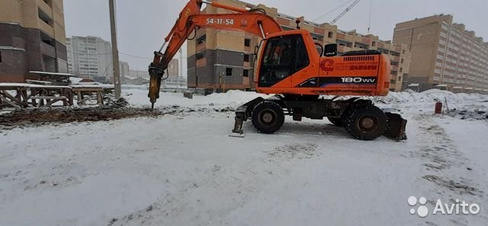 Аренда полноповаротного экскаватора doosan 180