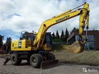 Колёсный экскаватор Komatsu PW 180 в аренду