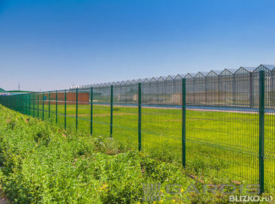 Забор из 3d-панели высотой 1.73 м пруток 4мм