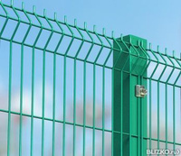 Забор из 3d-панели высотой 1.53 м толщина прутка 3,7мм