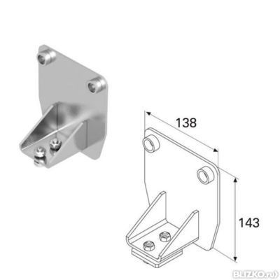 Крышка задняя для балки 138х144х6