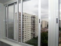 Холодное остекление балкона алюминиевым профилем Provedal раздвижное
