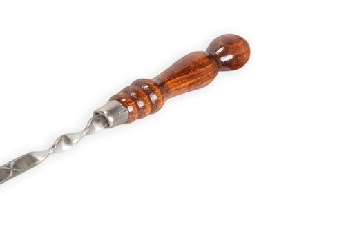 Шампур 3*12*60 с деревянной ручкой