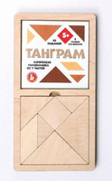 Настольная игра головоломка деревянная "Танграм" большая арт.00787 Десятое королевство