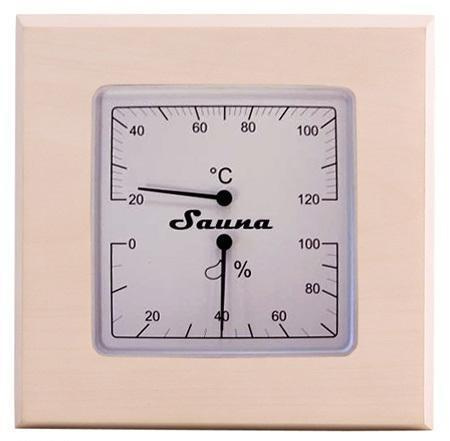 Термогигрометр для бани и сауны SAWO квадратный 225-THA
