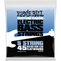 Струны для пятиструнной бас-гитары Ernie Ball 2810 Slinky Flatwound Bass 5
